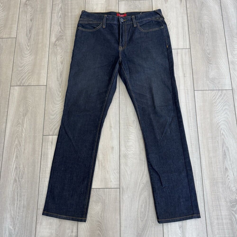 GUESS Los Angeles Men's Dark Wash Zipper Pocket Jeans Style X81114R30L0,sz 33x30